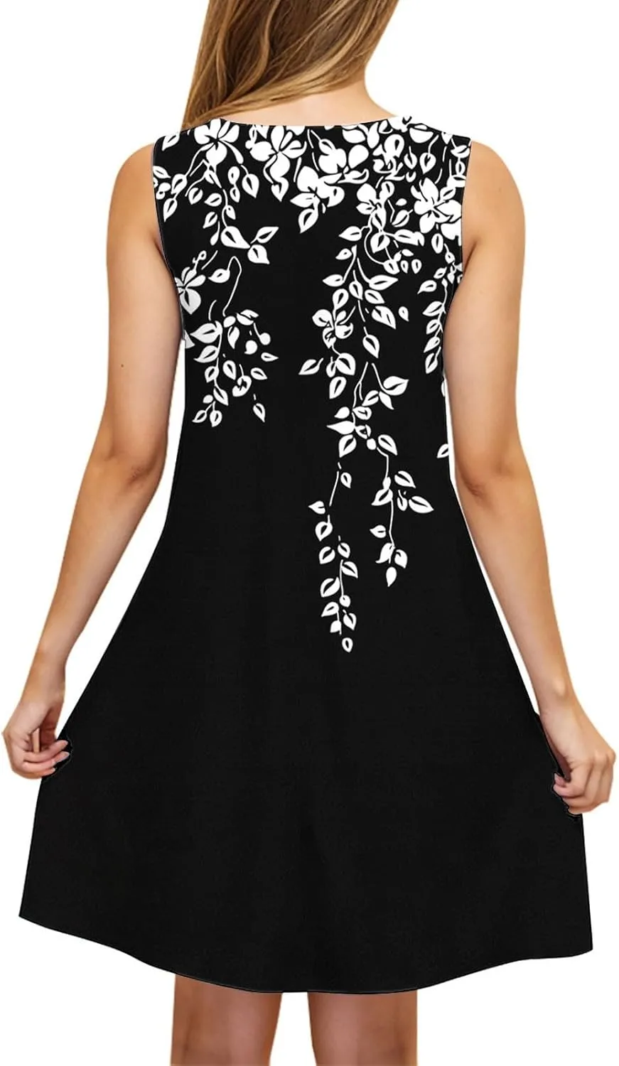 Women's 2025 Summer Casual Floral Boho Dress Elegant Halter Flowy Ruffle Midi Dress Sundresses Casual Beach Dresses