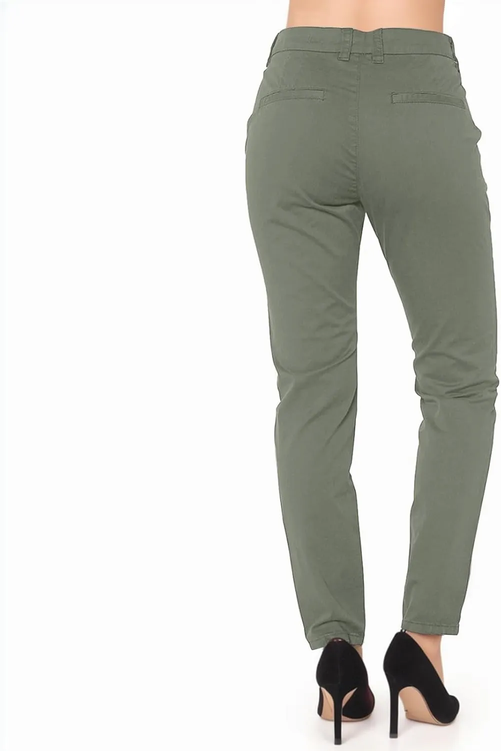 Women's High Waisted Business Pants Straight Leg Pleated Elegant Office Slacks Stretchy Dress Trousers with Pockets
