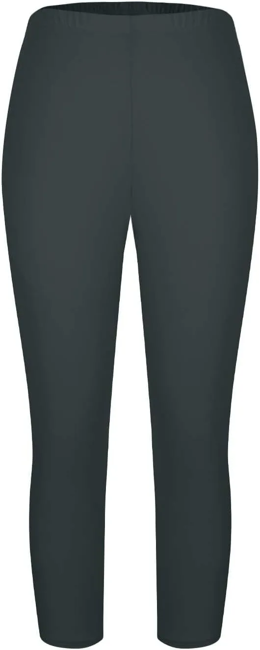 Women's Plus Size Capris Leggings High Waist Tummy Control Pants Soft Stretchy Yoga Workout Capped Pants
