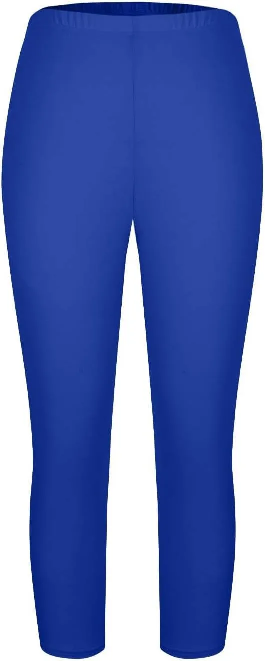Women's Plus Size Capris Leggings High Waist Tummy Control Pants Soft Stretchy Yoga Workout Capped Pants